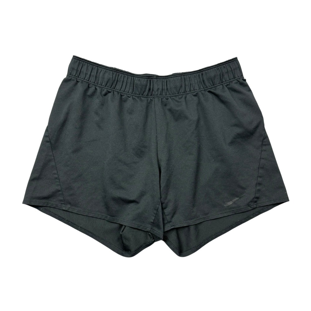 Nike Shorts Women Medium Black Dri Fit Training Workout Gym Athletic 4.5" Inseam